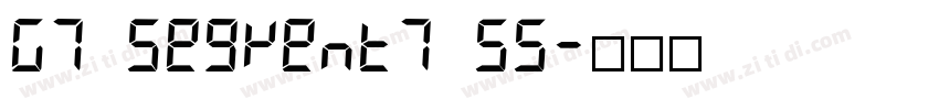 G7 Segment7 55字体转换